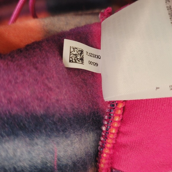 American Eagle Womens Pullover Pink Orange M Mock Neck Quarter Zip Pockets Soft - Picture 11 of 11